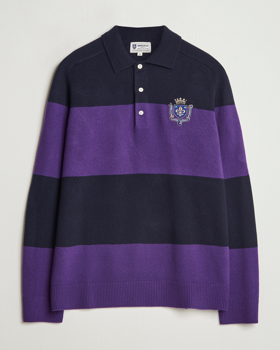 Mies | Puserot | Morris | Frank Knitted Rugger Purple