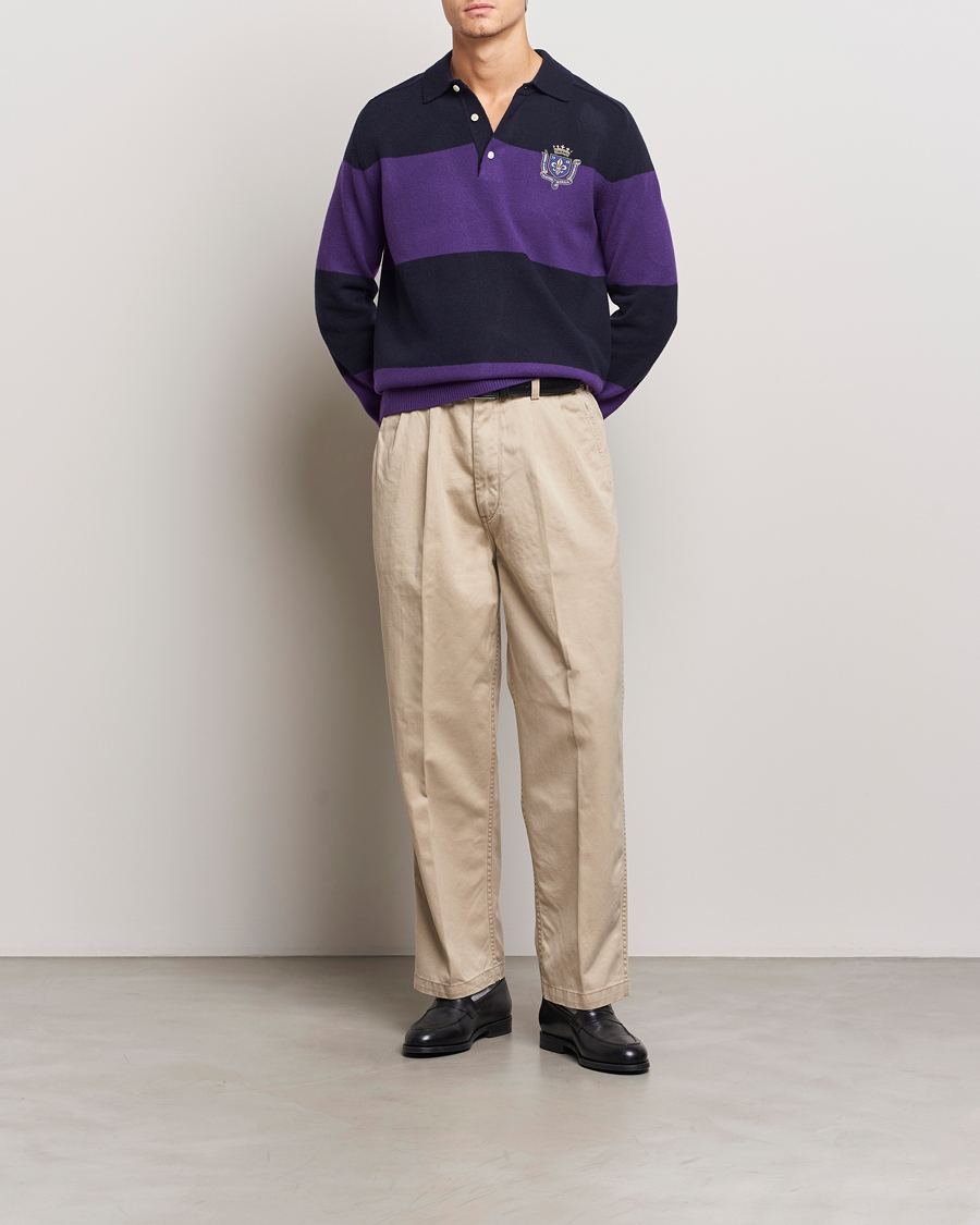 Mies | Puserot | Morris | Frank Knitted Rugger Purple
