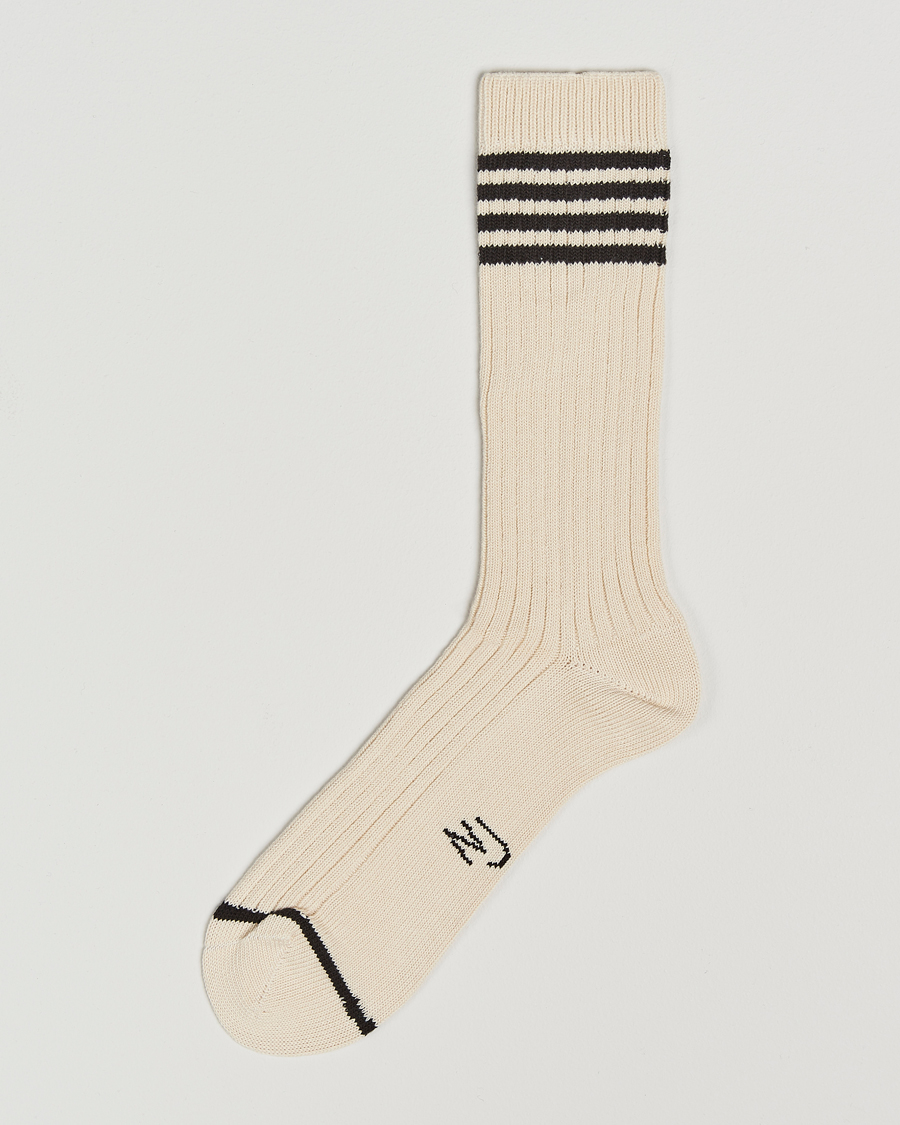Mies | Alusvaatteet | Nudie Jeans | Retro Tennis Socks Off White/Black