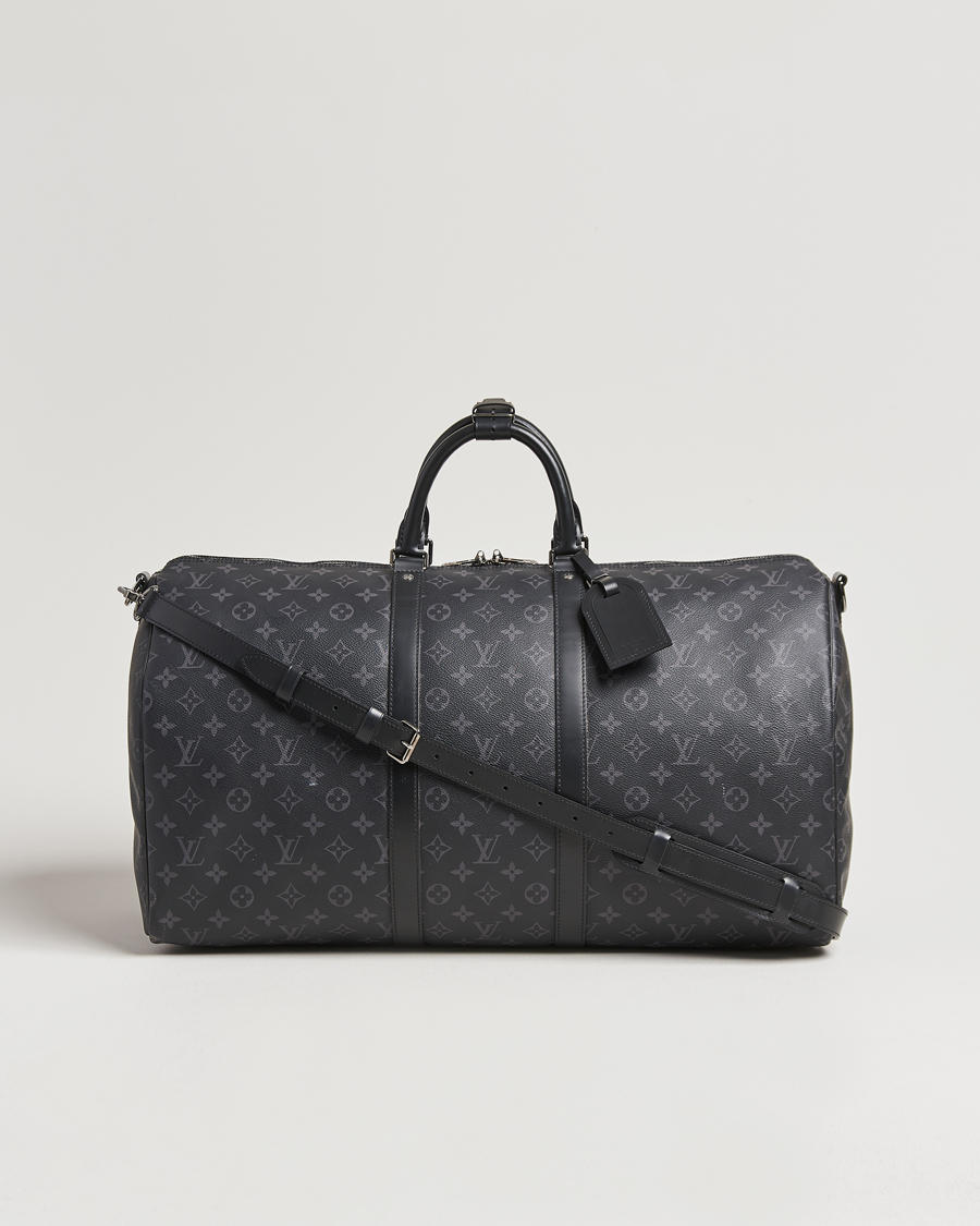 Mies | Louis Vuitton Pre-Owned Keepall Bandoulière 55 Monogram Eclipse | Louis Vuitton Pre-Owned | Keepall Bandoulière 55 Monogram Eclipse