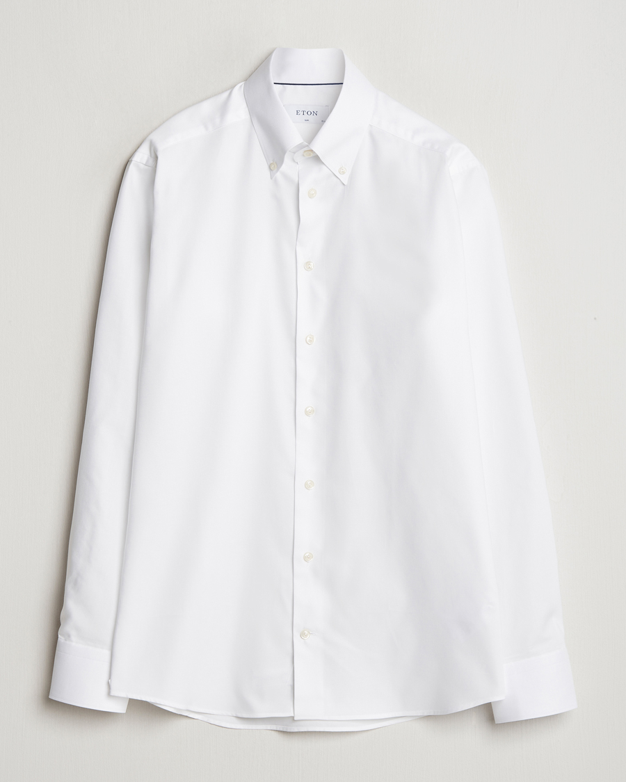 Mies | Kauluspaidat | Eton | Slim Fit Wrinkle Free Oxford Shirt White