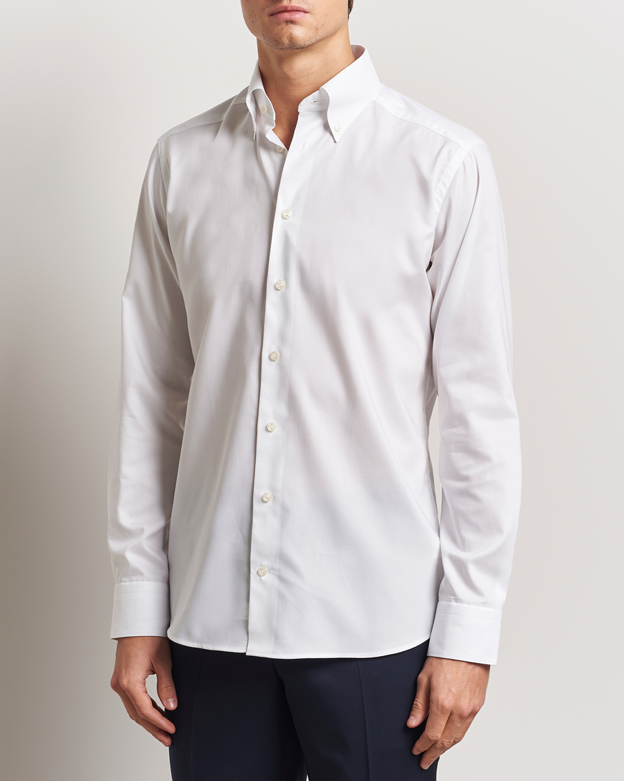 Mies | Kauluspaidat | Eton | Slim Fit Wrinkle Free Oxford Shirt White