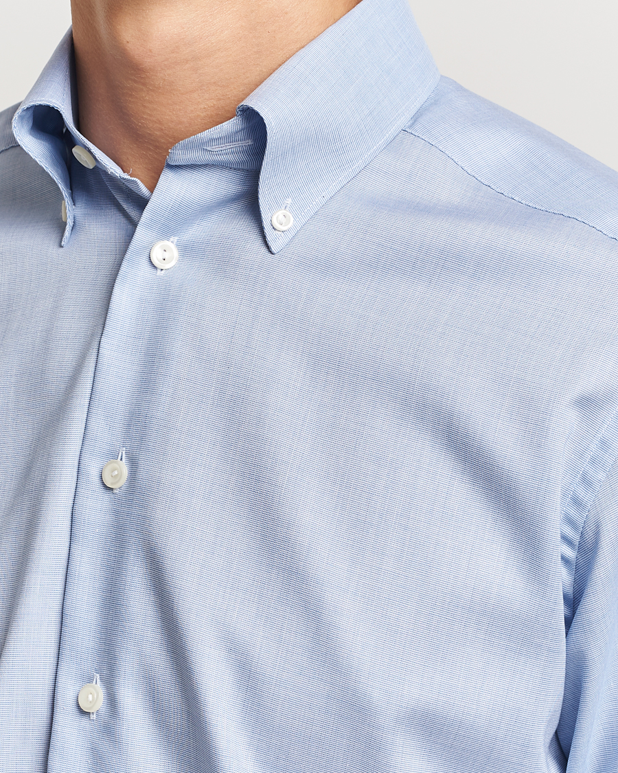 Mies | Kauluspaidat | Eton | Slim Fit Wrinkle Free Oxford Shirt Light Blue