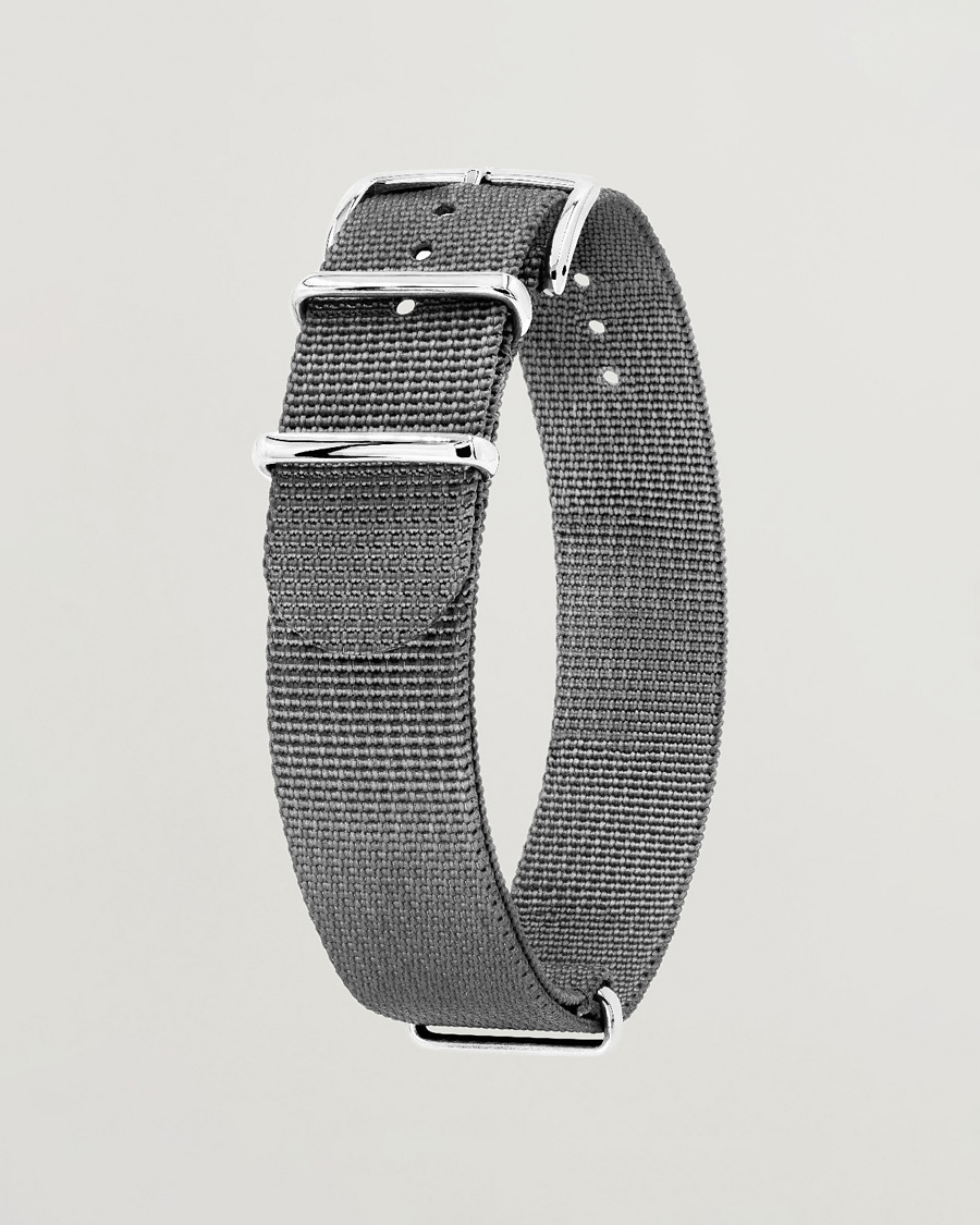 Mies | Kellonrannekkeet | HIRSCH | Rush Recycle Nato Watch Strap Grey