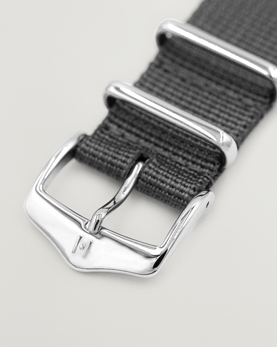 Mies | Kellonrannekkeet | HIRSCH | Rush Recycle Nato Watch Strap Grey