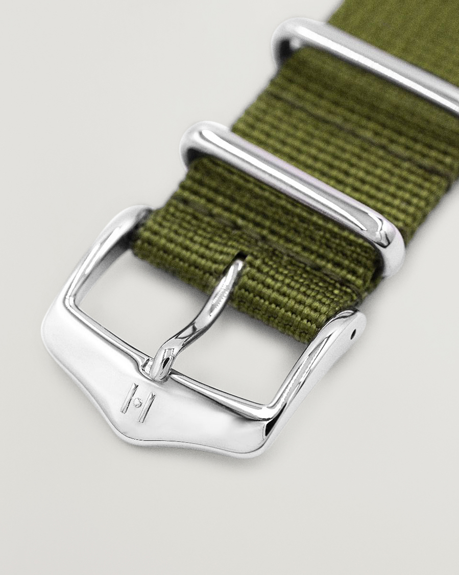 Mies | Kellonrannekkeet | HIRSCH | Rush Recycle Nato Watch Strap Green