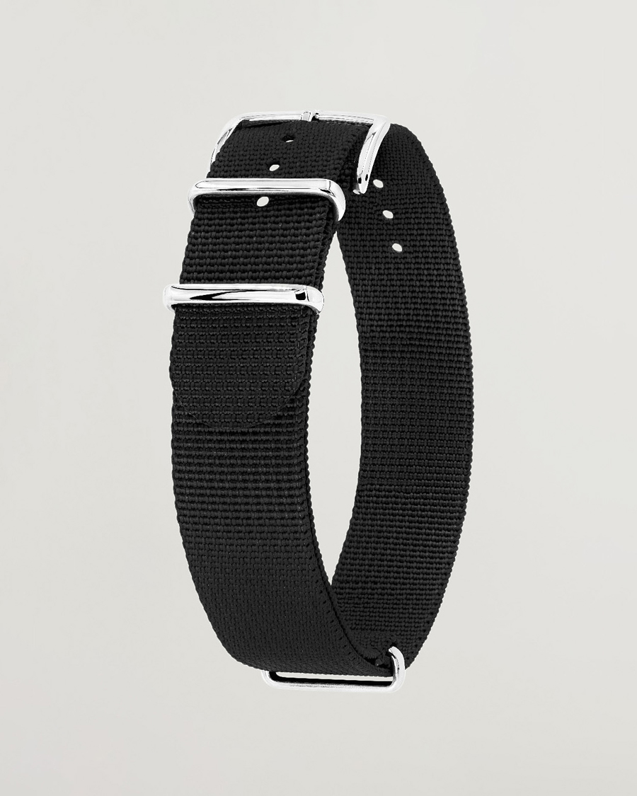 Mies | Kellonrannekkeet | HIRSCH | Rush Recycle Nato Watch Strap Black