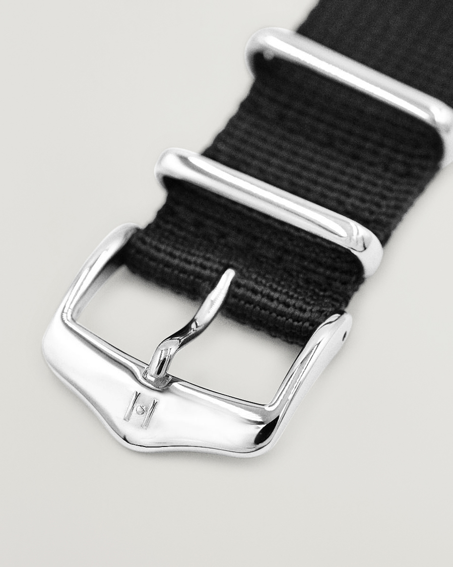 Mies | Kellonrannekkeet | HIRSCH | Rush Recycle Nato Watch Strap Black