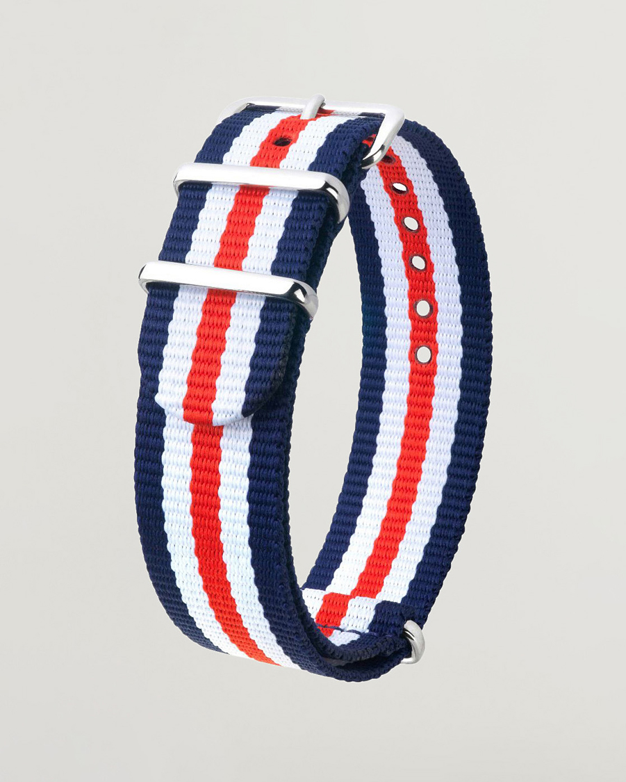Mies | Kellonrannekkeet | HIRSCH | Rush Striped Nato Watch Strap