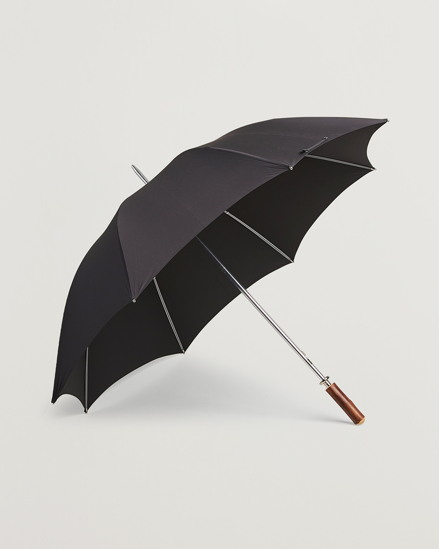 Mies | Sateenvarjot | Fox Umbrellas | Chestnut Straight Umbrella Black