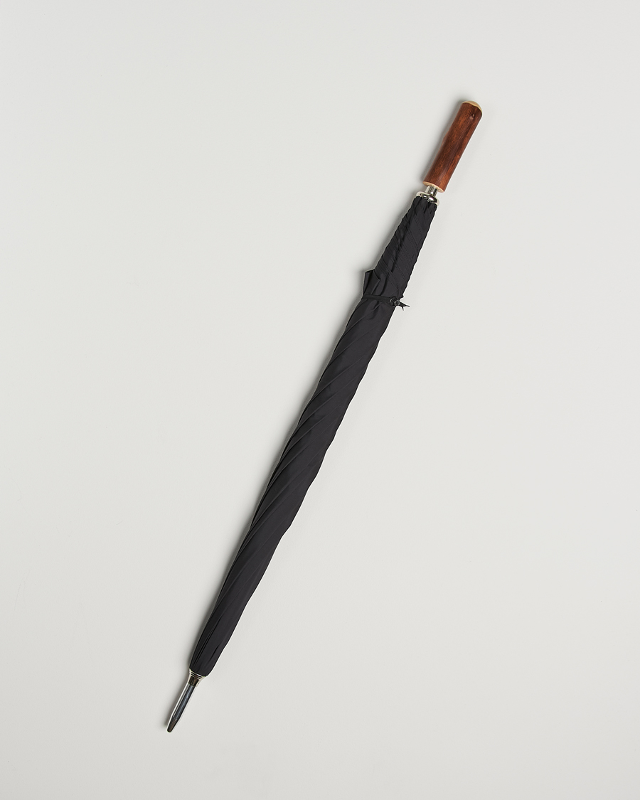 Mies | Sateenvarjot | Fox Umbrellas | Chestnut Straight Umbrella Black