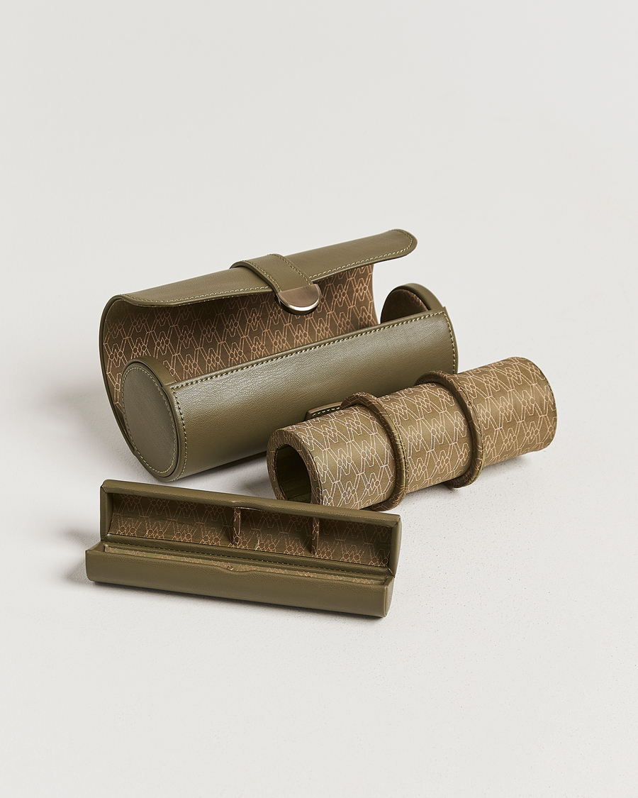 Mies | Kello- ja korurasiat | WOLF | Triple Watch Roll Earth Olive