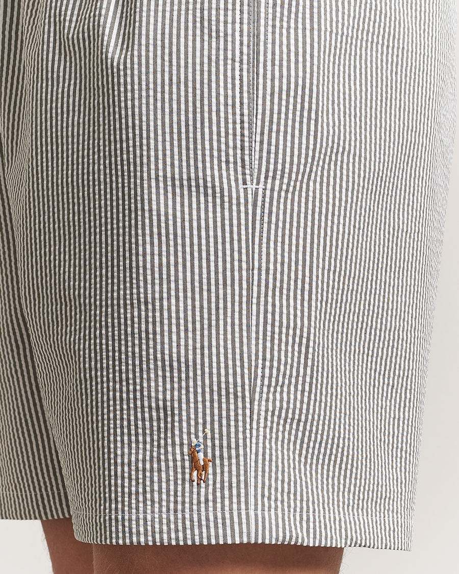 Mies | Polo Ralph Lauren Traveler Mid Trunk Seersucker Olive | Polo Ralph Lauren | Traveler Mid Trunk Seersucker Olive