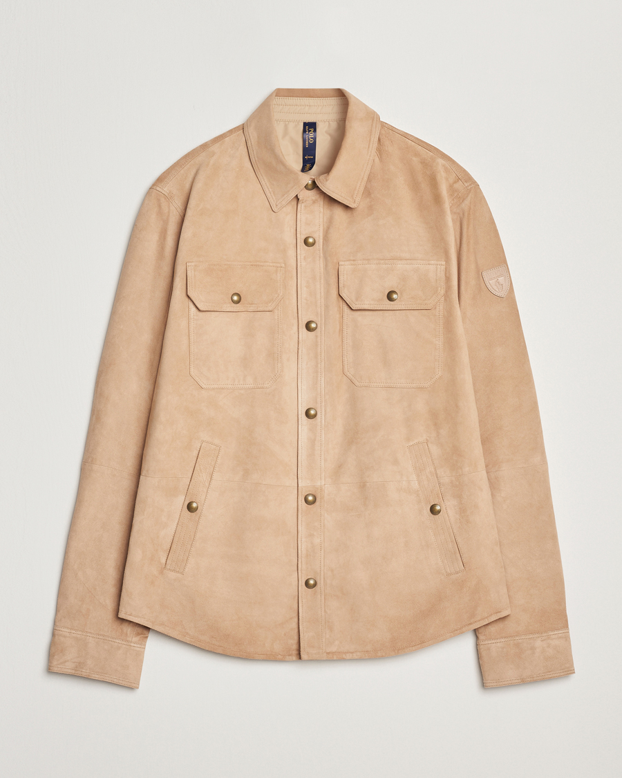 Mies | Takit | Polo Ralph Lauren | Reversible Lined Suede Shirt Jacket Khaki/Grey