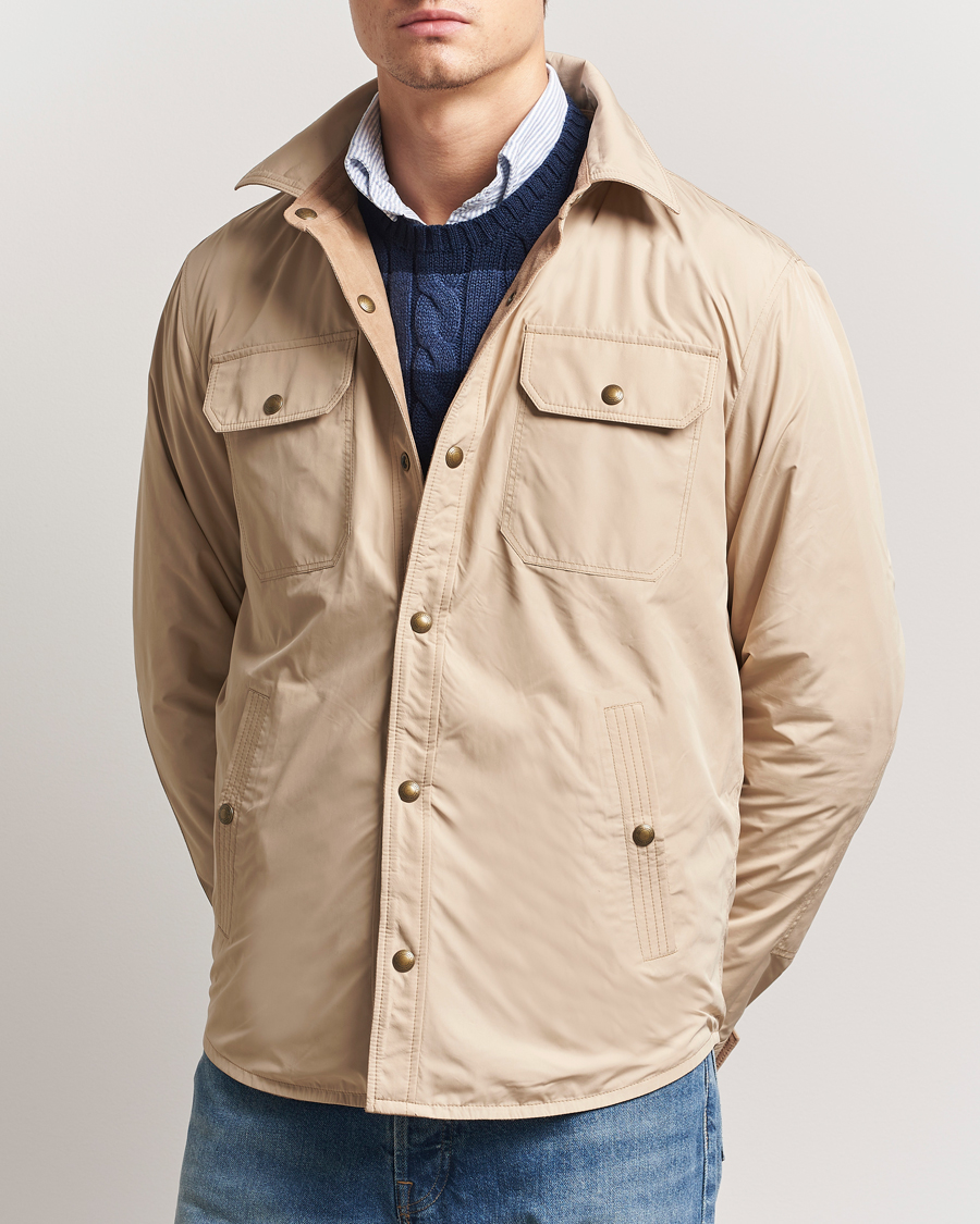 Mies | Takit | Polo Ralph Lauren | Reversible Lined Suede Shirt Jacket Khaki/Grey