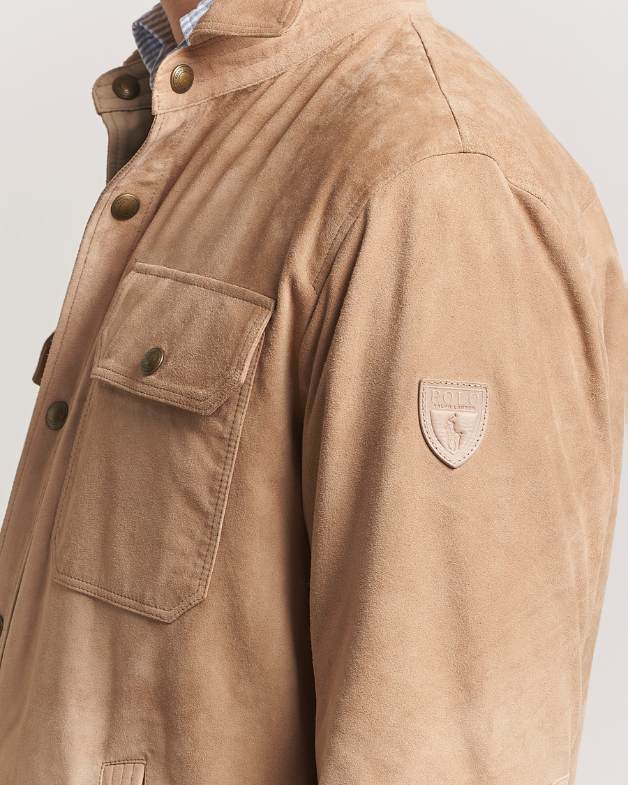 Mies | Takit | Polo Ralph Lauren | Reversible Lined Suede Shirt Jacket Khaki/Grey