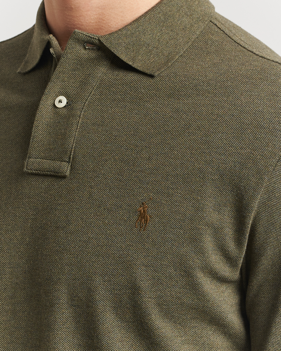 Mies | Puserot | Polo Ralph Lauren | Custom Slim Fit Long Sleeve Polo Service Green
