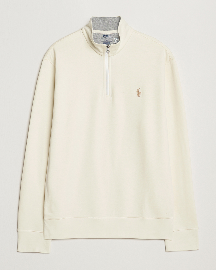 Mies | Puserot | Polo Ralph Lauren | Double Knit Half-Zip Sweater Parchment Cream