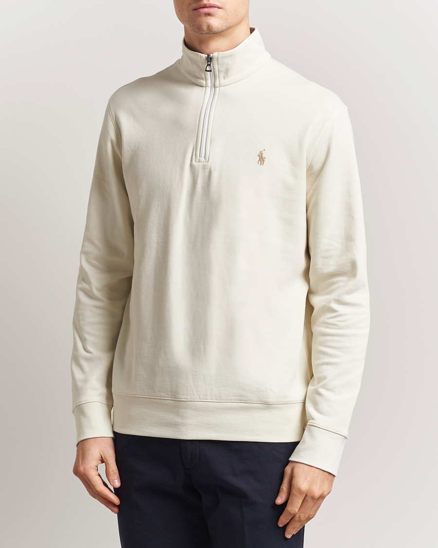 Mies | Puserot | Polo Ralph Lauren | Double Knit Half-Zip Sweater Parchment Cream