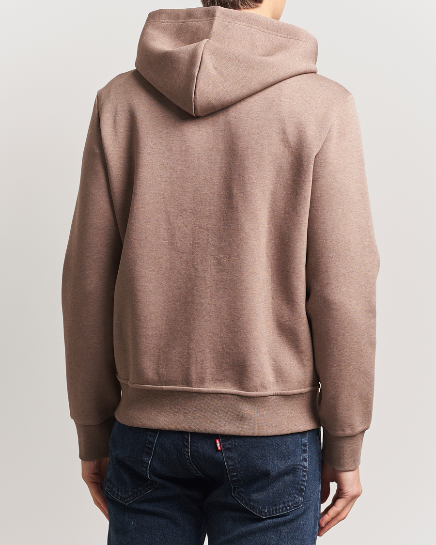 Mies | Puserot | Polo Ralph Lauren | Double Knitted Full-Zip Hoodie Brown Heather