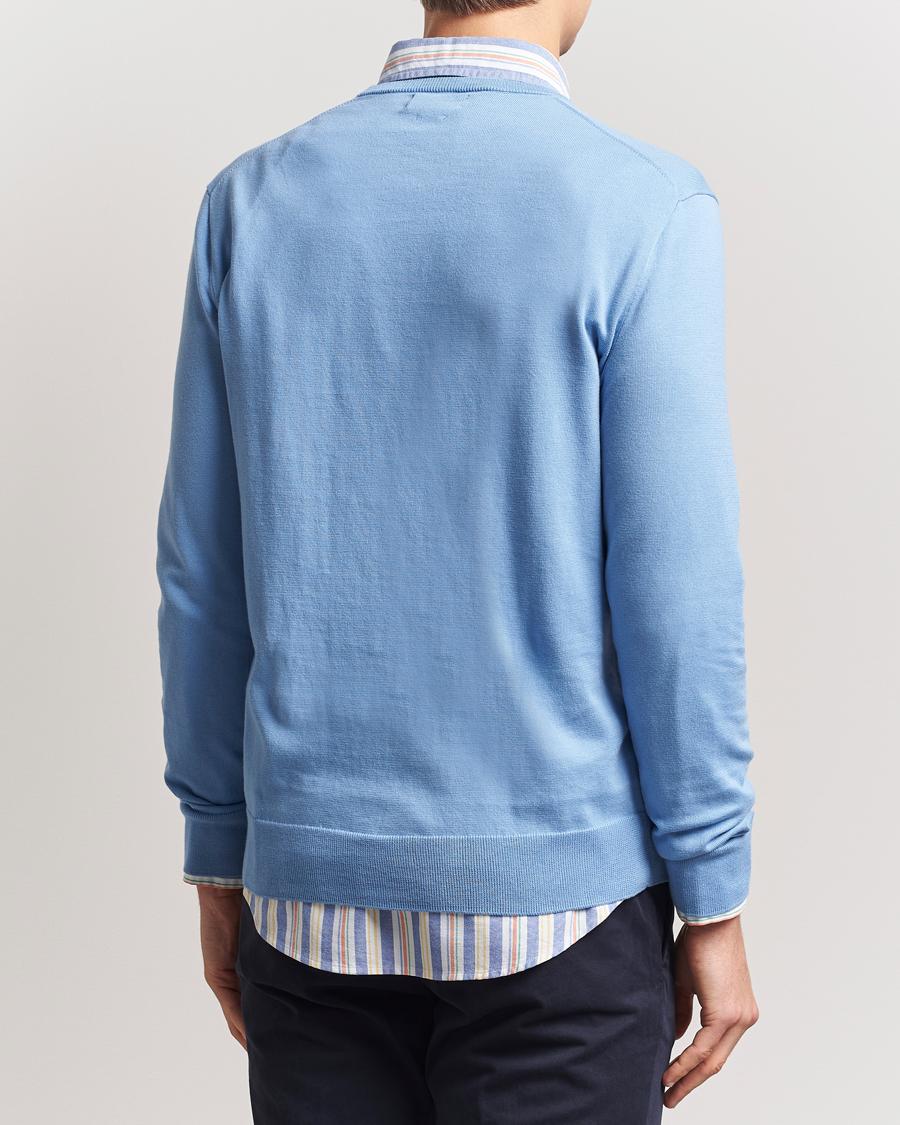 Mies | Puserot | Polo Ralph Lauren | Cotton Crew Neck Sweater Sky Blue