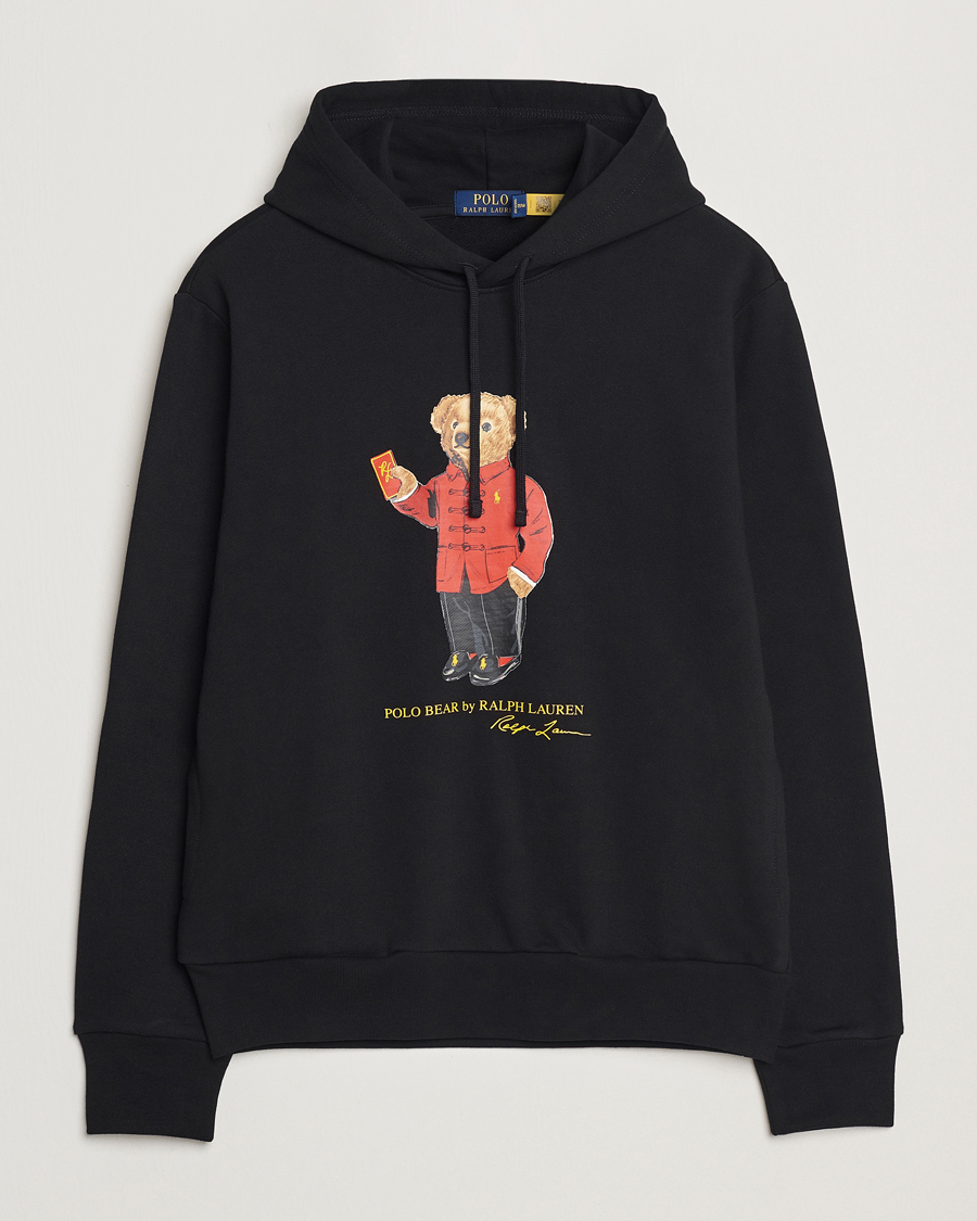 Mies | Puserot | Polo Ralph Lauren | Loopback Terry Bear Hoodie Polo Black