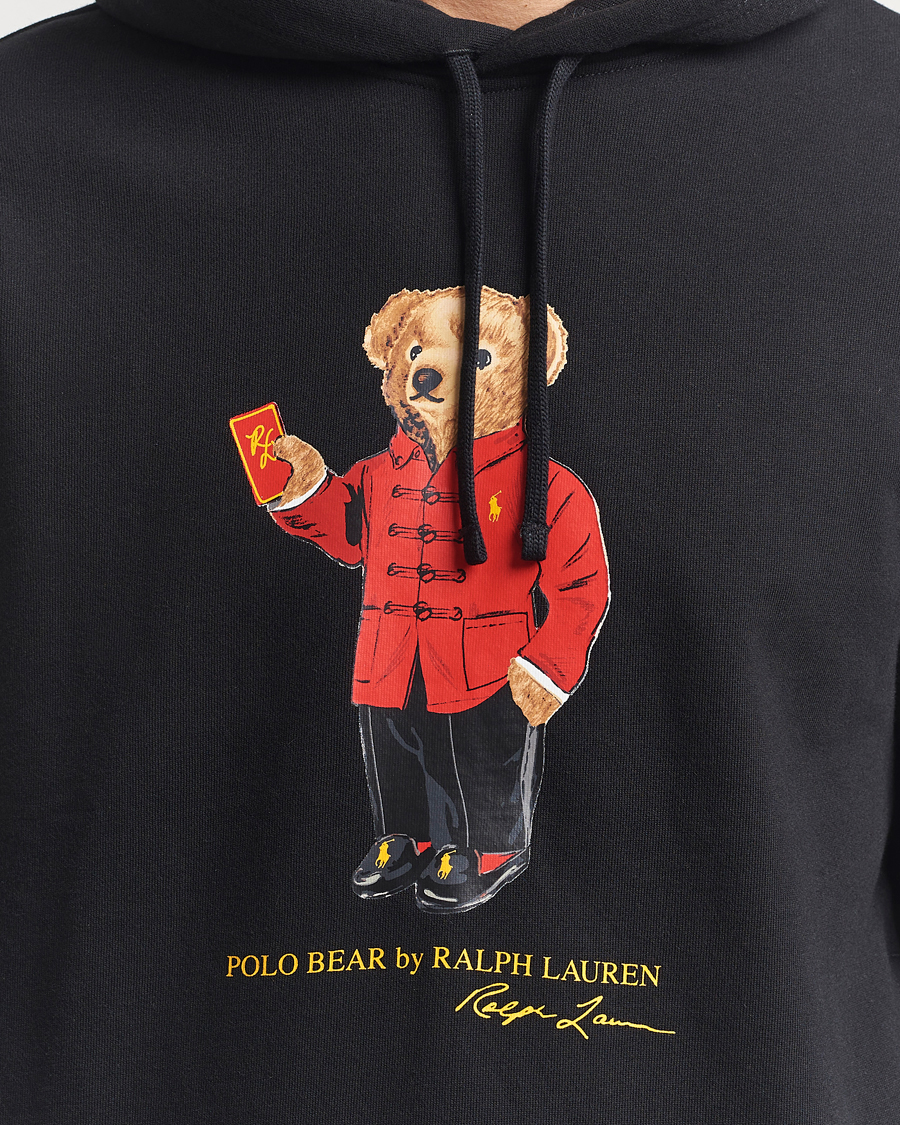 Mies | Puserot | Polo Ralph Lauren | Loopback Terry Bear Hoodie Polo Black