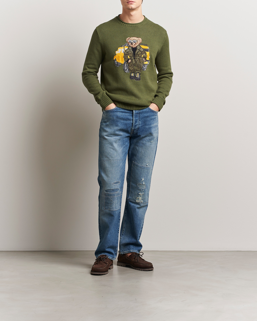 Mies | Puserot | Polo Ralph Lauren | Cotton Bear Pullover New Olive