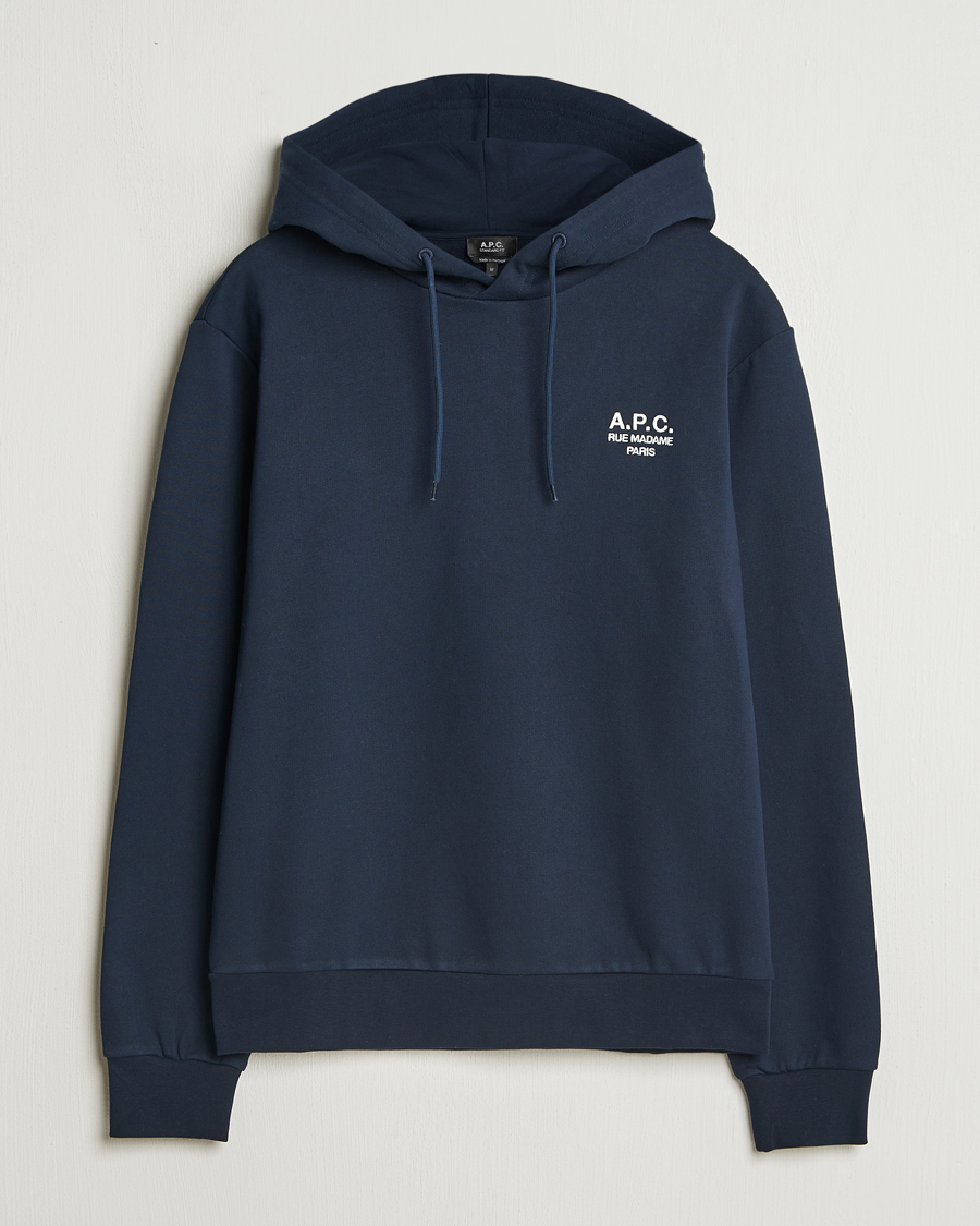 Mies | Puserot | A.P.C. | Rue Madame Hoodie Dark Navy