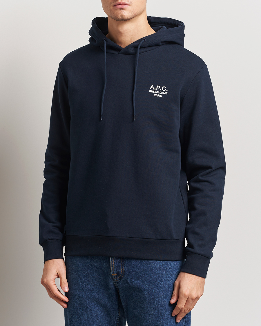 Mies | Puserot | A.P.C. | Rue Madame Hoodie Dark Navy