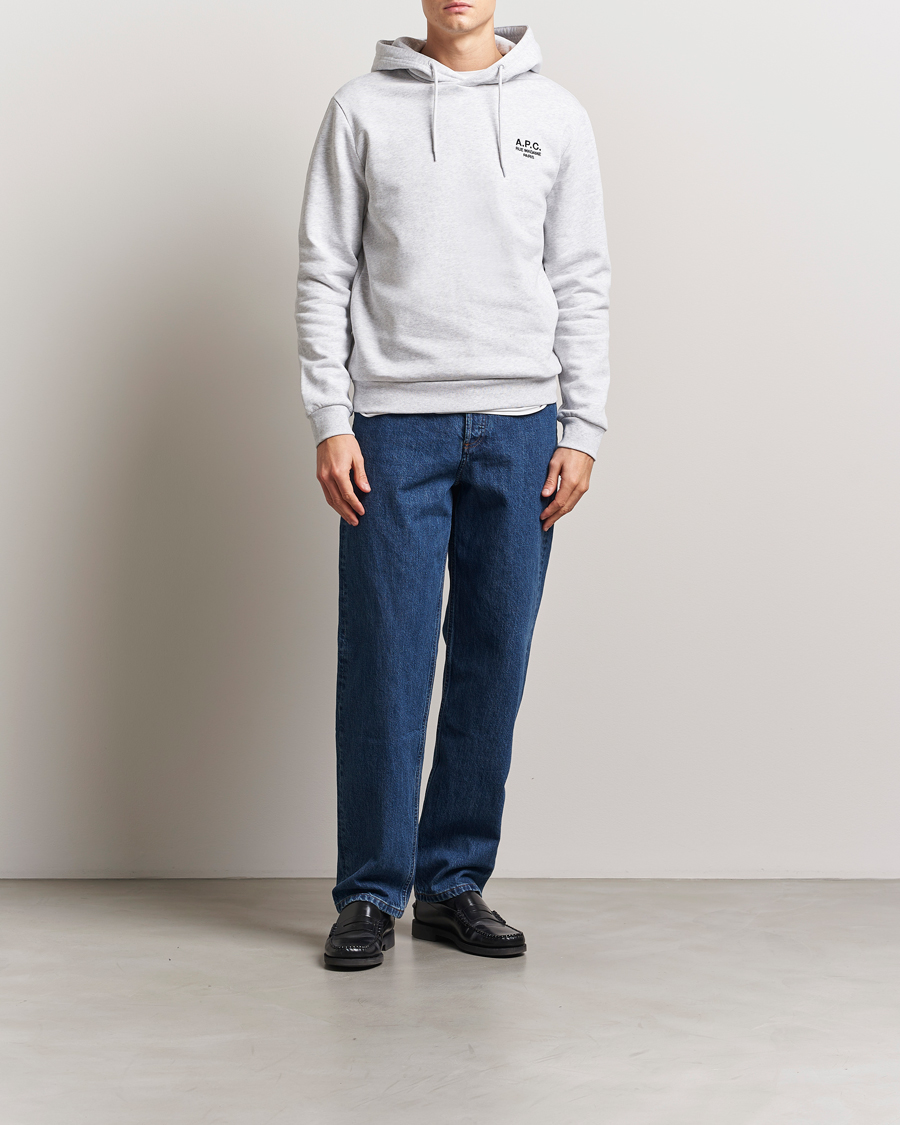 Mies | Puserot | A.P.C. | Rue Madame Hoodie Heather Grey/Black