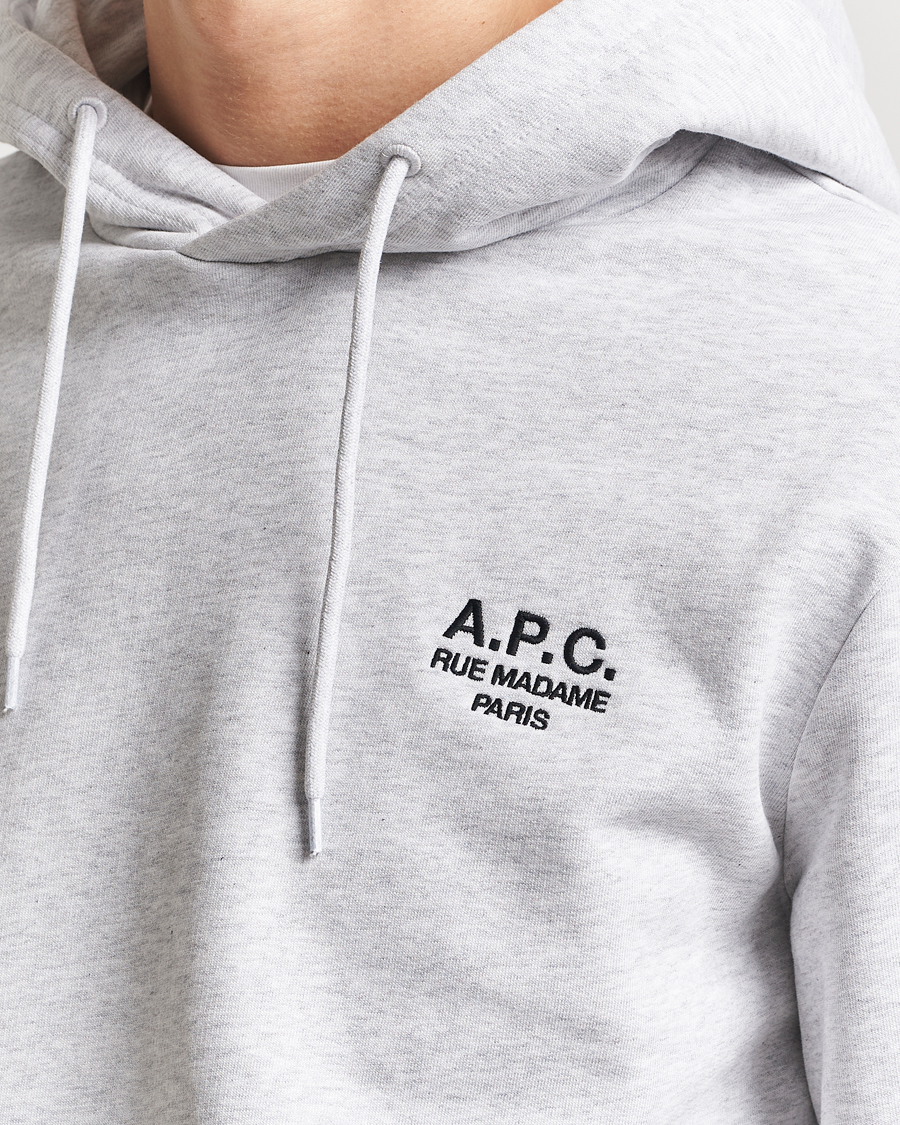 Mies | Puserot | A.P.C. | Rue Madame Hoodie Heather Grey/Black