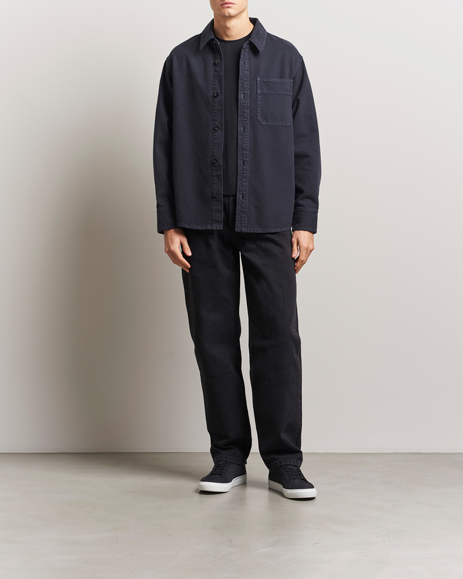 Mies | Kauluspaidat | A.P.C. | Basile Denim Overshirt Dark Navy