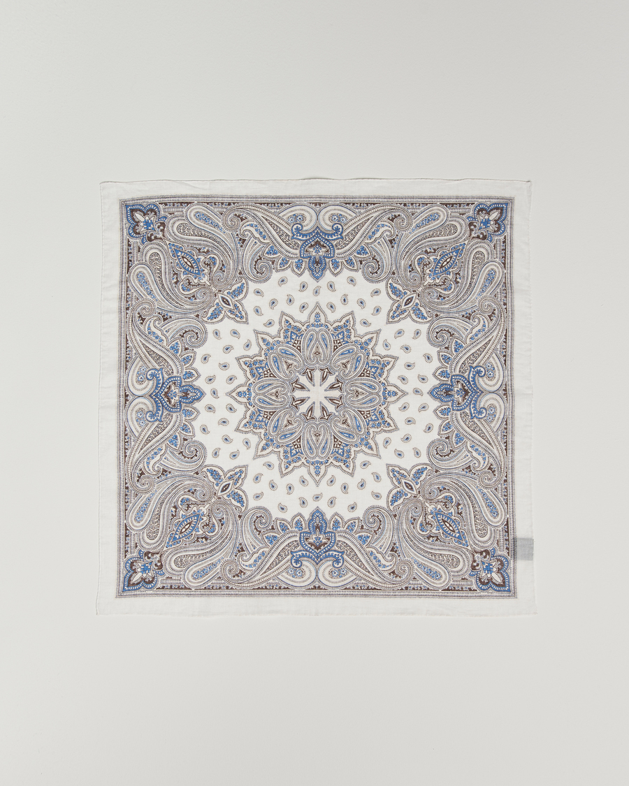 Mies | Amanda Christensen Cotton Voilé Printed Paisley Bandana Cream | Amanda Christensen | Cotton Voilé Printed Paisley Bandana Cream