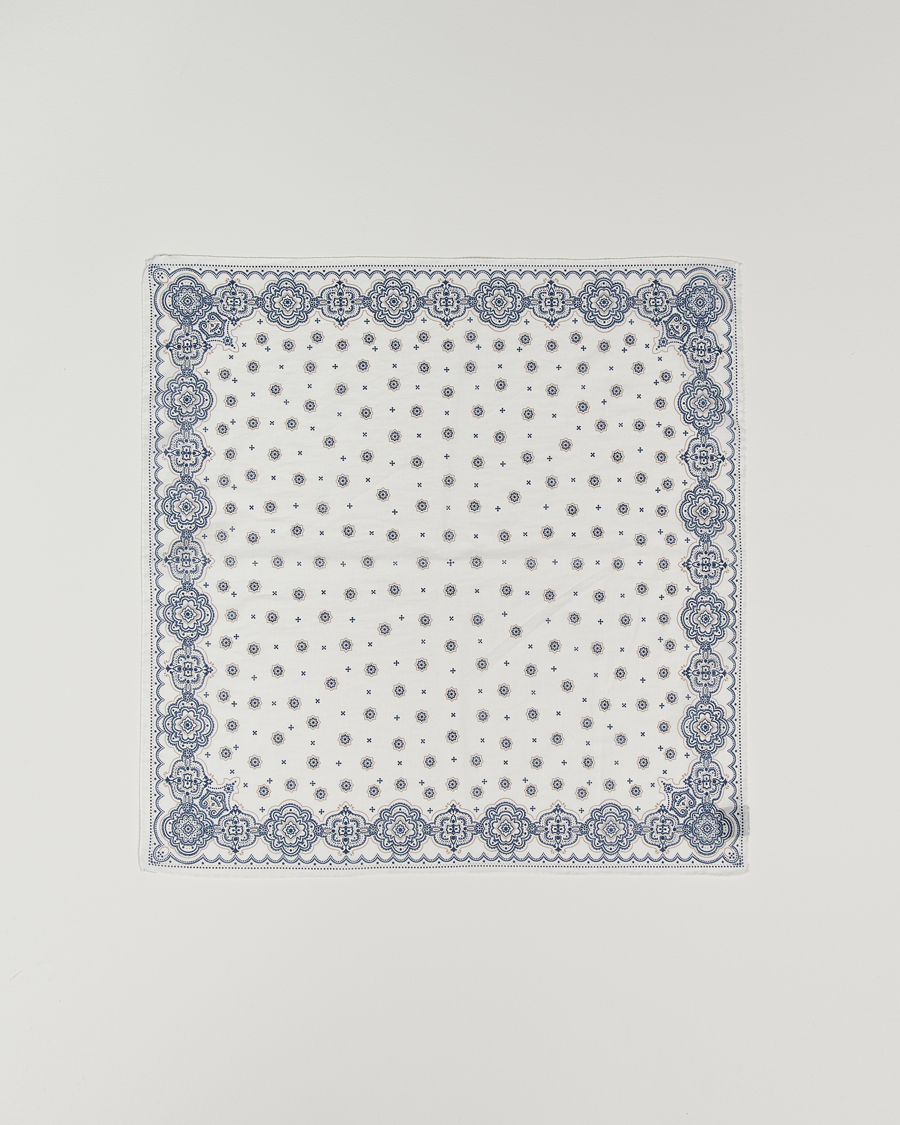 Mies | Amanda Christensen Cotton Voilé Printed Medallion Bandana Cream | Amanda Christensen | Cotton Voilé Printed Medallion Bandana Cream