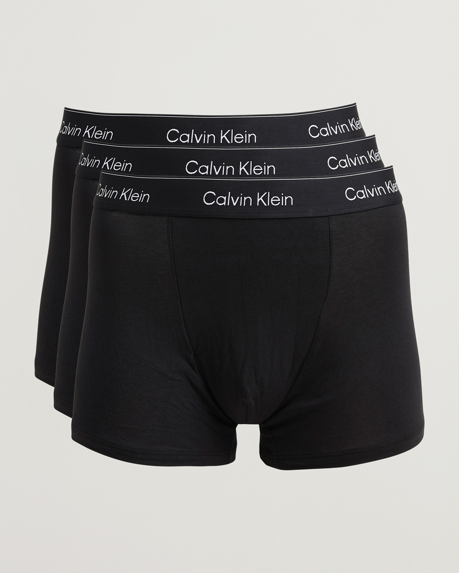 Mies | Alusvaatteet | Calvin Klein | 3-Pack Icon Cotton Stretch Relaxed Trunk Black