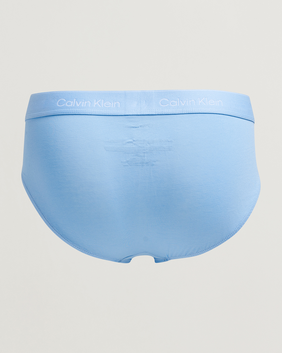 Mies | Alusvaatteet | Calvin Klein | 3-Pack Icon Cotton Stretch Hip Brief Black/Blue/Light Blue