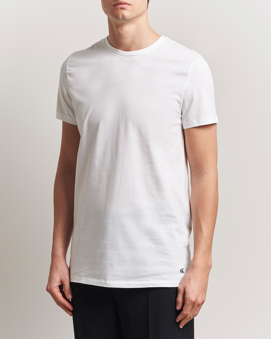 Mies | T-paidat | Calvin Klein | 3-Pack Cotton Crew Neck T-Shirt White