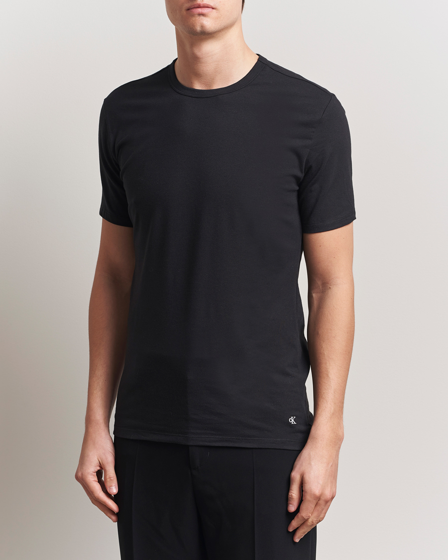 Mies | T-paidat | Calvin Klein | 3-Pack Cotton Stretch Crew Neck T-Shirt White/Black/Grey
