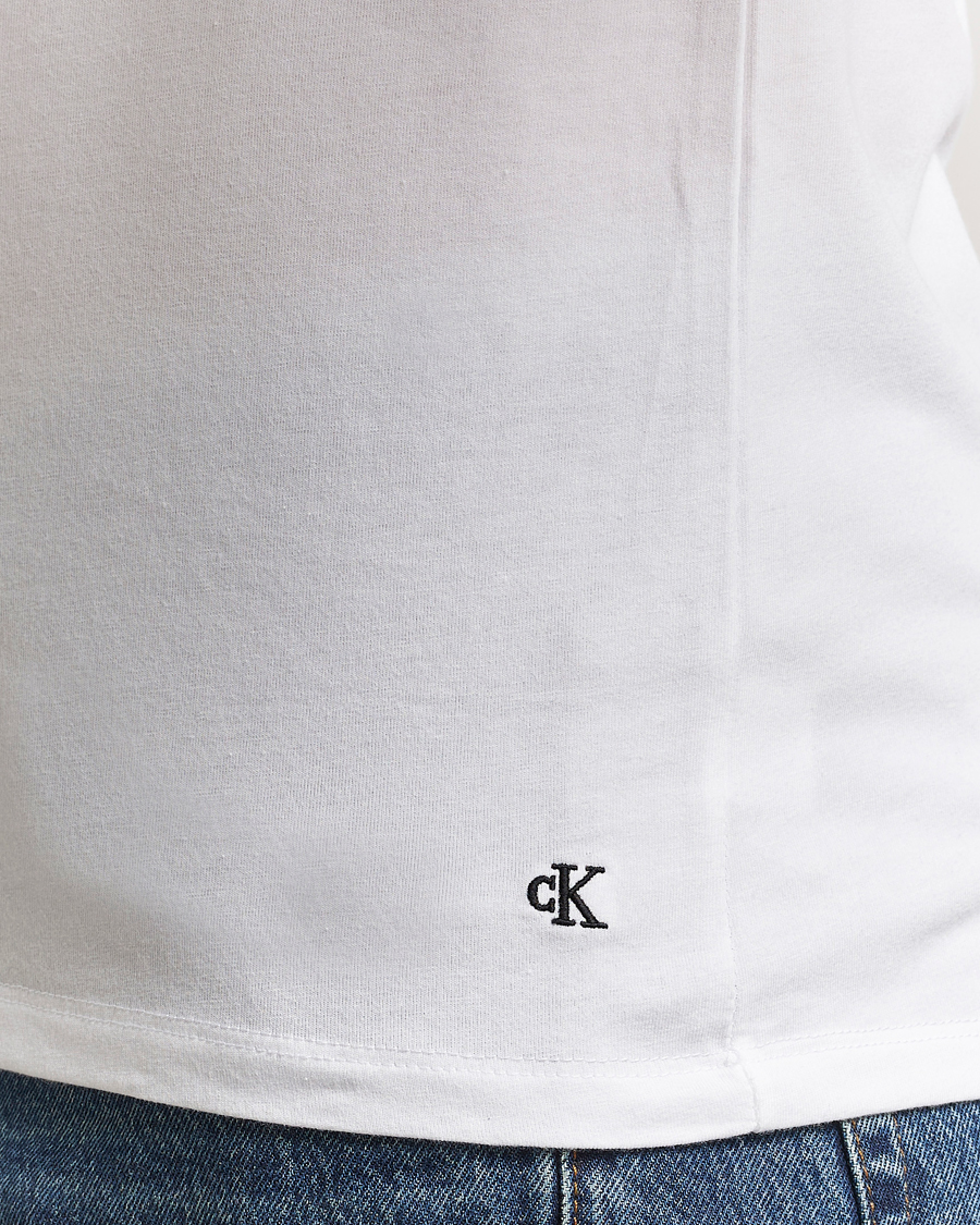 Mies | T-paidat | Calvin Klein | 3-Pack Cotton Stretch V-Neck T-Shirt White