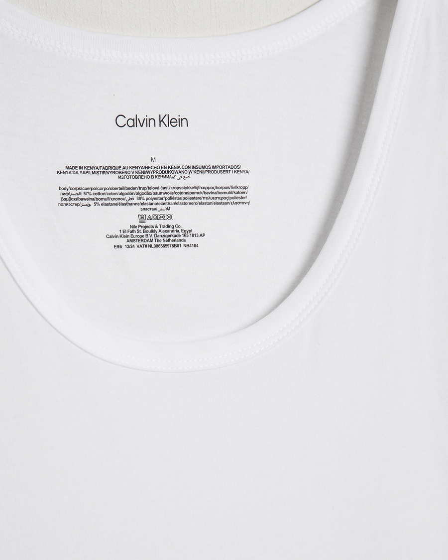 Mies | T-paidat | Calvin Klein | 3-Pack Cotton Tank Top White