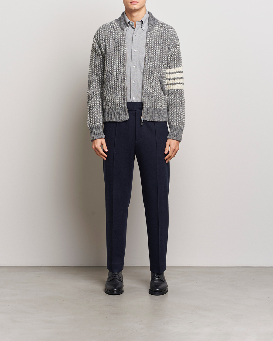 Mies | Takit | Thom Browne | Irish Wool Bomber Jacket Medium Grey