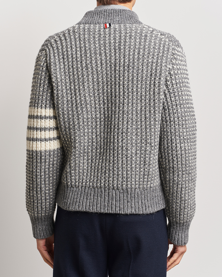 Mies | Takit | Thom Browne | Irish Wool Bomber Jacket Medium Grey