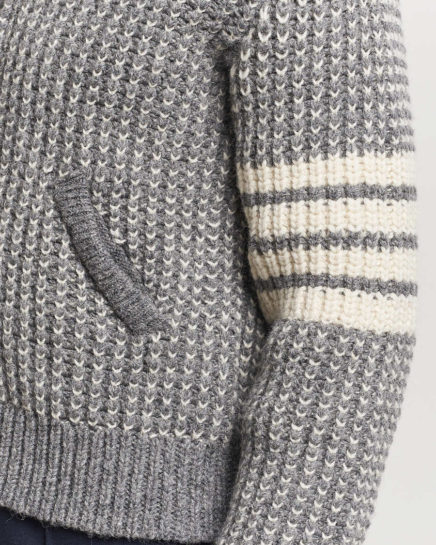 Mies | Takit | Thom Browne | Irish Wool Bomber Jacket Medium Grey