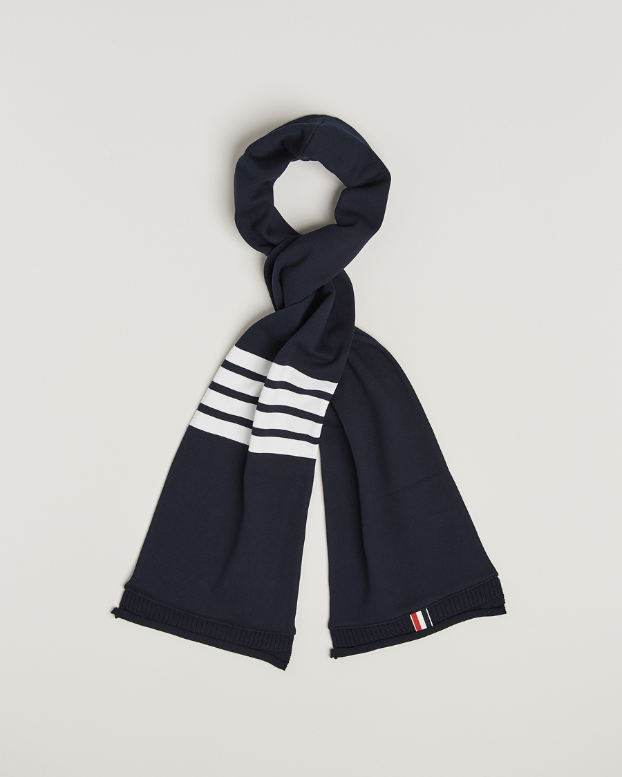 Mies | Thom Browne 4-Bar Scarf Navy | Thom Browne | 4-Bar Scarf Navy