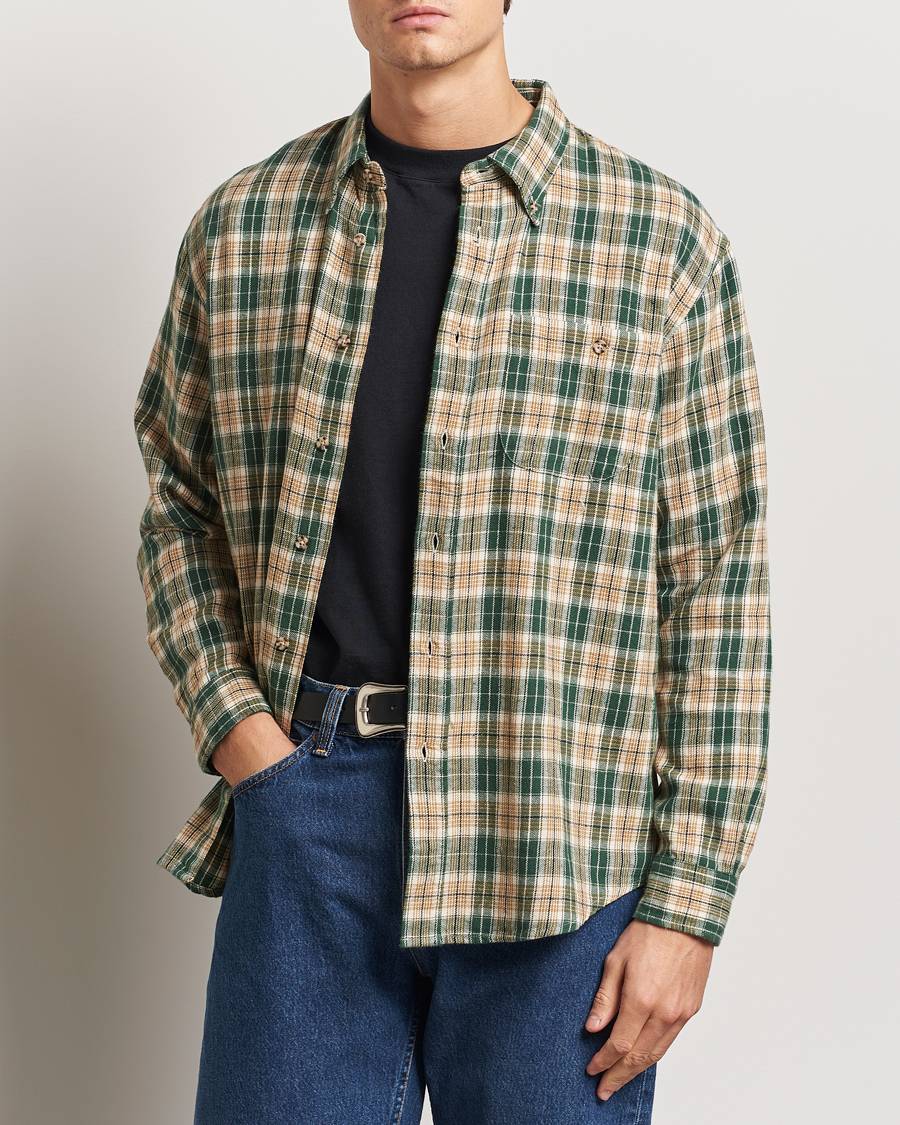 Mies | Kauluspaidat | Nudie Jeans | Julian Checked Farmers Shirt Racing Green