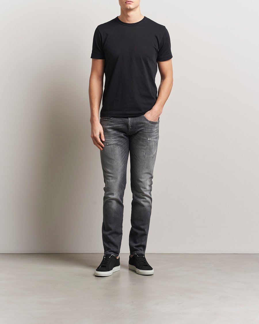 Mies | Farkut | Replay | Anbass Stretch Jeans Washed Black