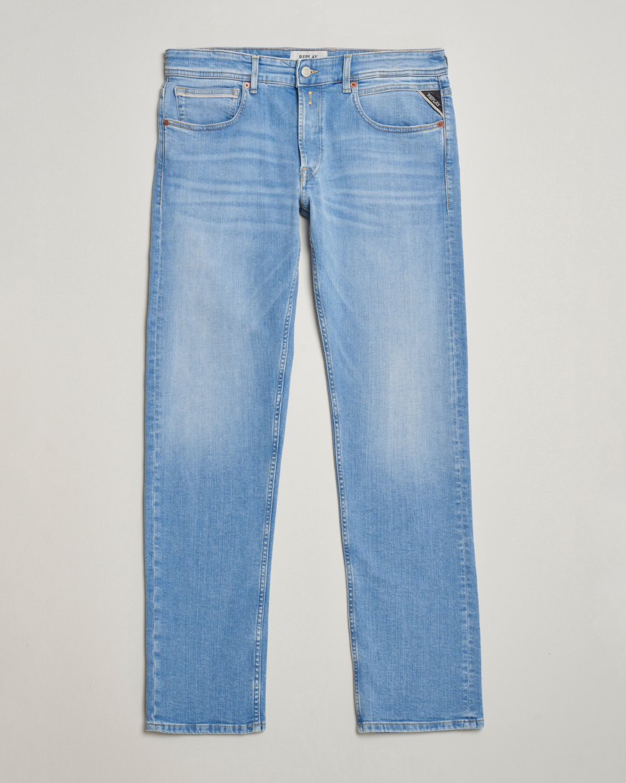 Mies | Farkut | Replay | Grover Straight Fit Stretch Jeans Light Blue