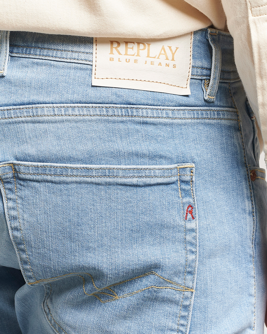 Mies | Farkut | Replay | Grover Straight Fit Stretch Jeans Light Blue