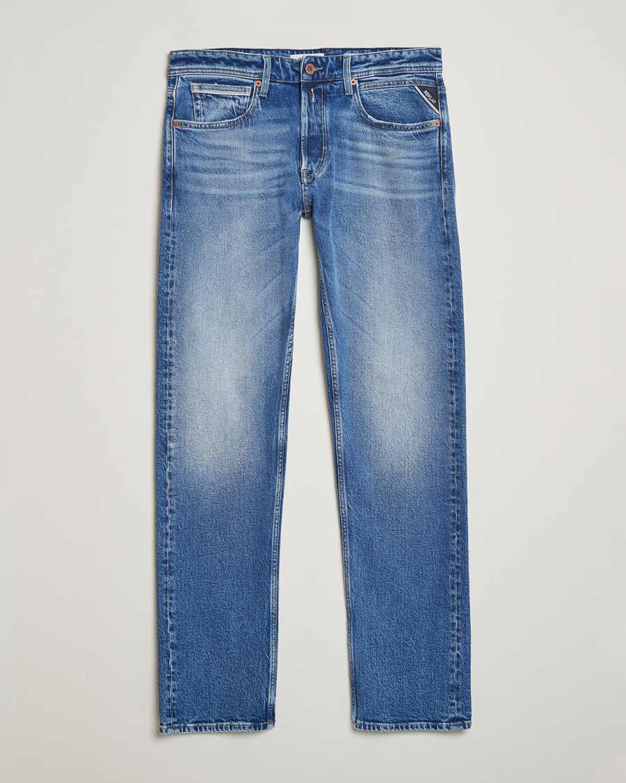 Mies | Farkut | Replay | Grover Straight Fit Original Jeans Medium Blue